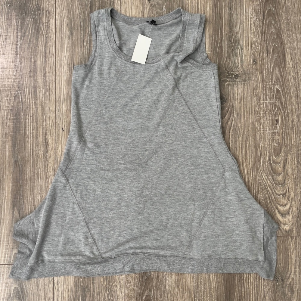 Cable & Gauge Womens Heather Grey French Terry Sharkbite Tunic Top Z99908 S